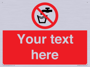 Custom prohibition not drinking water